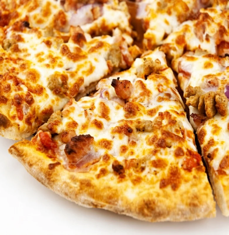Donair pizza from Peak & Flame Pizza Express in Cranston, Calgary, AB